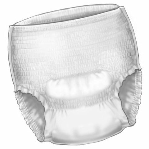 Cardinal, Unisex Adult Absorbent Underwear Super Pull On with Tear Away Seams Medium Disposable Heavy Absorbency, Case Of 4