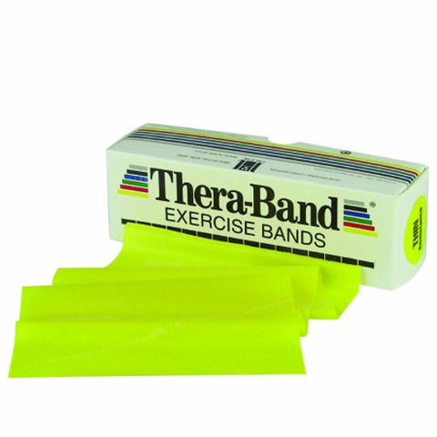 Thera-Band, Exercise Resistance Band Thera-Band  Yellow 5 Inch X 6 Yard X-Light Resistance, 1 Each