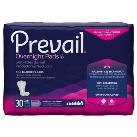 First Quality, Bladder Control Pad 16 Inch Length Heavy Absorbency Polymer Core PVX-120, Count of 30