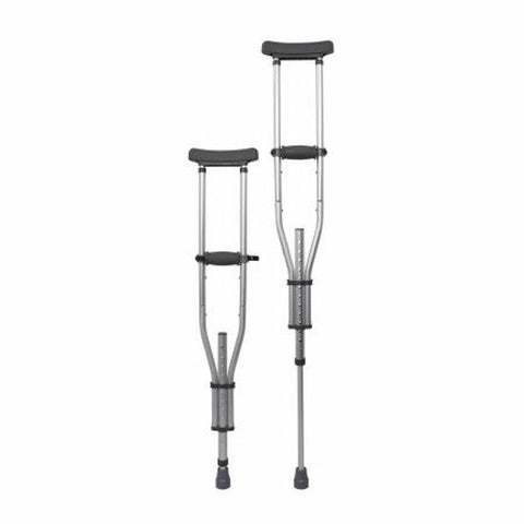 McKesson, Underarm Crutches McKesson Aluminum Frame Youth / Adult / Tall Adult 300 lbs. Weight Capacity Push B, Box Of 1