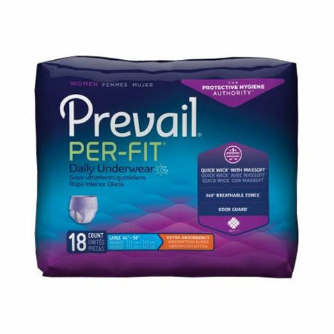 First Quality, Female Adult Absorbent Underwear Pull On Large Disposable PFW-513, Case Of 4