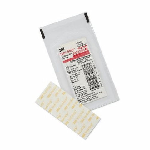 3M, Skin Closure Strip 1/4 X 3 Inch Nonwoven Material Reinforced Strip White R1541, Box Of 50