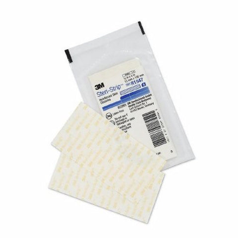 3M, Skin Closure Strip Steri-Strip 1/2 X 4 Inch Nonwoven Material Reinforced Strip White, 1 Pack