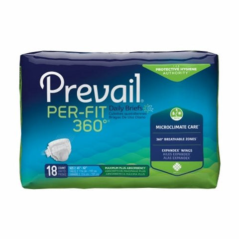 First Quality, Unisex Adult Incontinence Brief Size 2 Large Disposable PFNG-013, Count of 18