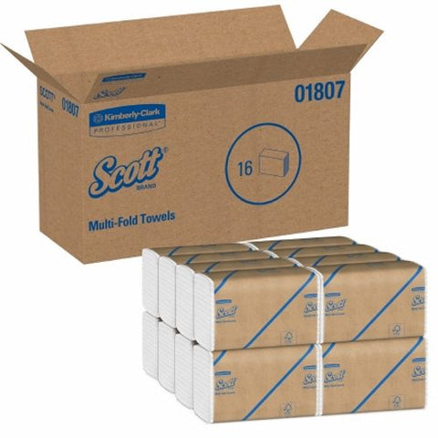 Kimberly Clark, Paper Towel Scott  Multi-Fold 9-1/5 X 9-2/5 Inch, Count of 4000