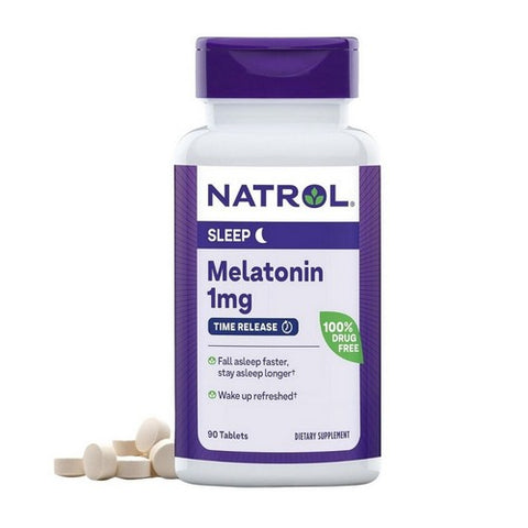 Natrol, Melatonin Time Release, 1 mg, Time Release 90 Tabs