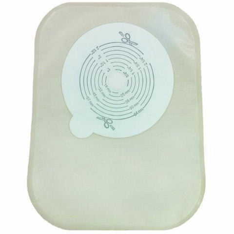 Genairex, Filtered Ostomy Pouch Securi-T One-Piece System 8 Inch Length 1/2 to 2-1/2 Inch Stoma Closed End Tri, Box Of 30