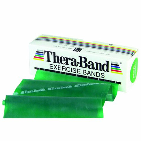 Thera-Band, Exercise Resistance Band Thera-Band  Green 5 Inch X 6 Yard Medium Resistance, 1 Each