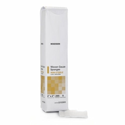 McKesson, Gauze Sponge 2 X 2 Inch 12-Ply NonSterile 22122000, Pack Of 200