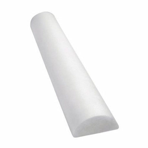 Fabrication Enterprises, Half-Round Therapy Foam Roller White Polyethylene Foam 6 X 36 Inch 30-2340, Count of 1