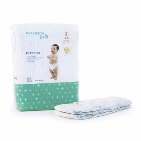 McKesson, Unisex Baby Diaper Size 6 Disposable Heavy Absorbency, Count of 4