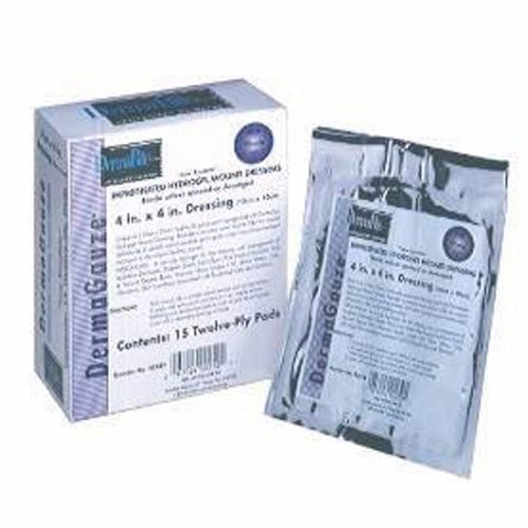 DermaRite, Hydrogel Dressing DermaGauze  2 X 2 Inch Sterile, Box Of 15