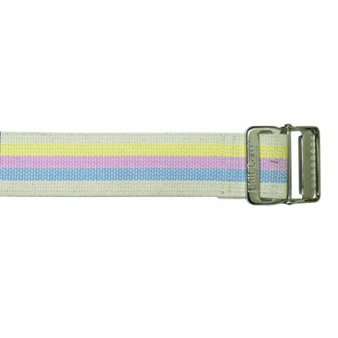 Skil-Care, Gait Belt SkiL-Care 72 Inch Length Pastel Stripe Cotton, 1 Each
