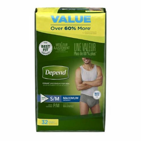 Kimberly Clark, Male Adult Absorbent Underwear, Pack Of 32