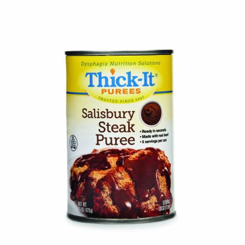 Thick-It, Puree Thick-It  15 oz. Container Can Salisbury Steak Flavor Ready to Use Puree Consistency, 15 Oz