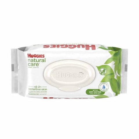 Huggies, Baby Wipe Natural Care Soft Pack Unscented, Pack Of 56