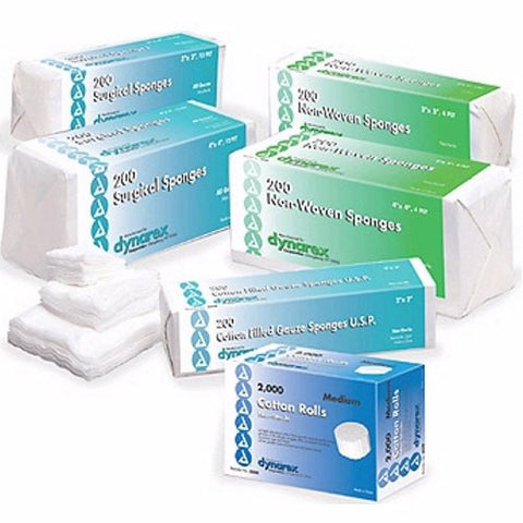 Dynarex, Gauze Sponge Dynarex Cotton 12-Ply 3 X 3 Inch Square NonSterile, Box Of 1
