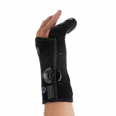 Exos, Boxer Fracture Brace Exos  Thermoformable Polymer Right Hand Black Medium, 1 Each