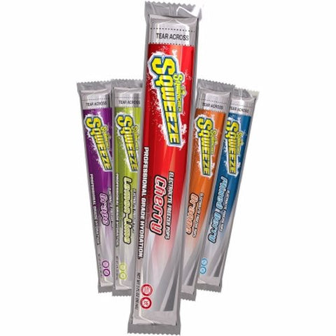 Kent Precision Foods, Electrolyte Replenishment Freeze Pop Sqwincher Squeeze Assorted Flavors 3 oz., Count of 10