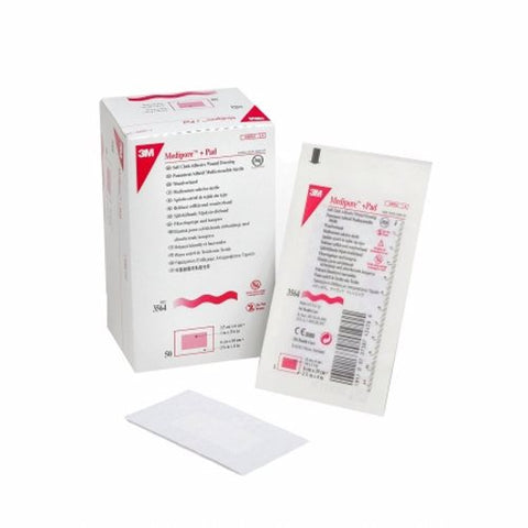 3M, Composite Dressing Medipore 2-3/8 X 4 Inch Rectangle Sterile Nonwoven Backing, Case Of 4