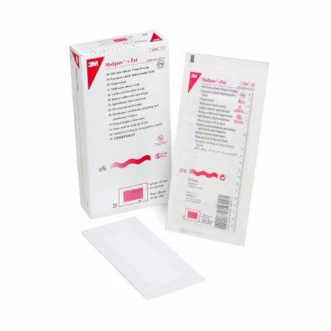 3M, Composite Dressing Medipore 3-1/2 X 8 Inch Rectangle Sterile Nonwoven Backing, Case Of 100