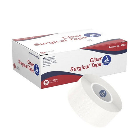 Dynarex, Medical Tape Dynarex  Porous 1 Inch X 10 Yard Transparent NonSterile, 1 Roll