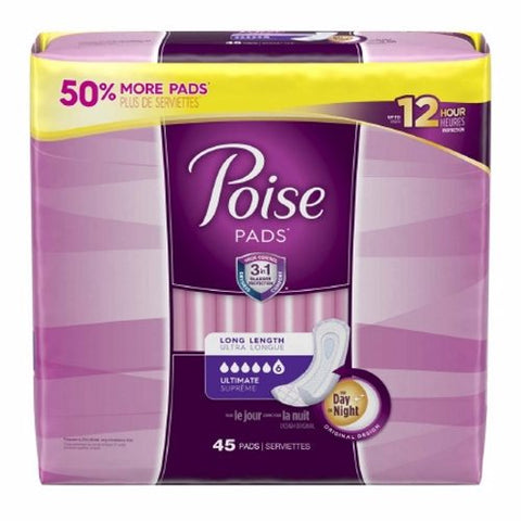 Poise, Bladder Control Pad 15.9 Inch, Pack Of 27