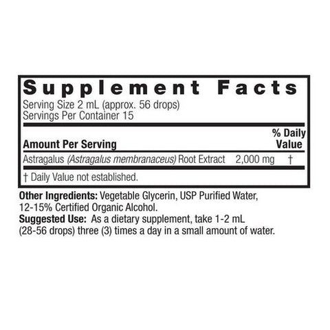 Nature's Answer, Astragalus Root Liquid Extract Low Alcohol, 1 Oz Nature's Answer