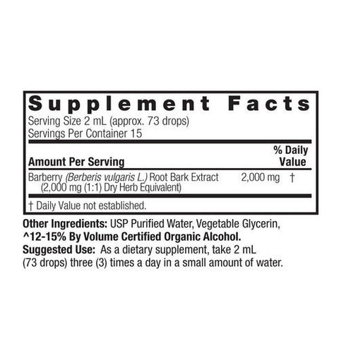 Nature's Answer, Barberry Liquid Extract Low Alcohol, 1 Oz Nature's Answer