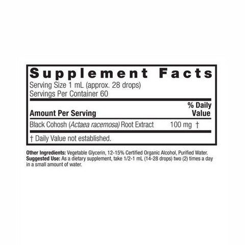 Nature's Answer, Black Cohosh Low Alcohol, 500 Mg, 2 Oz Nature's Answer