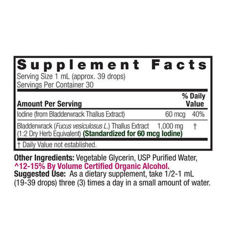 Nature's Answer, Bladderwrack Low Alcohol, 1 Oz Nature's Answer