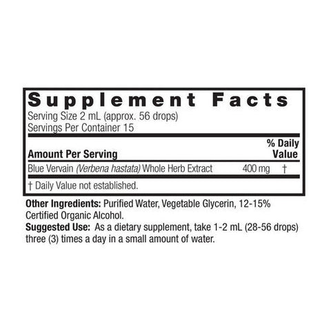Nature's Answer, Blue Vervain Low Alcohol, 1 Oz Nature's Answer