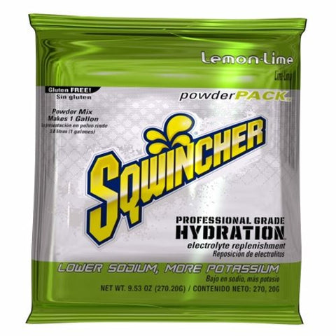 Kent Precision Foods, Electrolyte Replenishment Drink Mix Sqwincher  Powder Pack  Lemon-Lime Flavor 9.53 oz., 9.53 Oz, Box Of 20