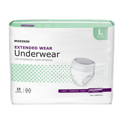McKesson, Unisex Adult Absorbent Underwear, Count of 14