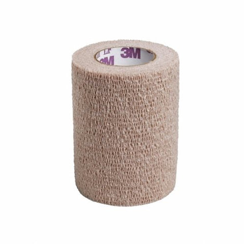 3M, Cohesive Bandage Coban LF 3 Inch X 5 Yard Self-Adherent Closure Tan NonSterile Standard Compression, Count of 24