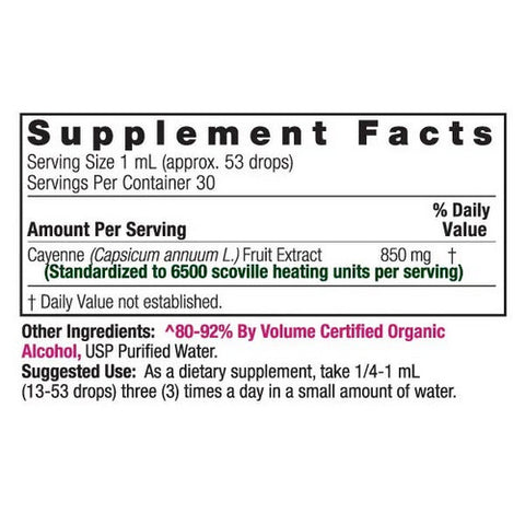 Nature's Answer, Cayenne Capsicum Tincture, 1 FL Oz