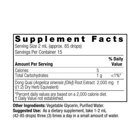 Nature's Answer, Dong Quai Root Fluid Extract Alcohol Free, 2000 Mg, 1 Oz Nature's Answer