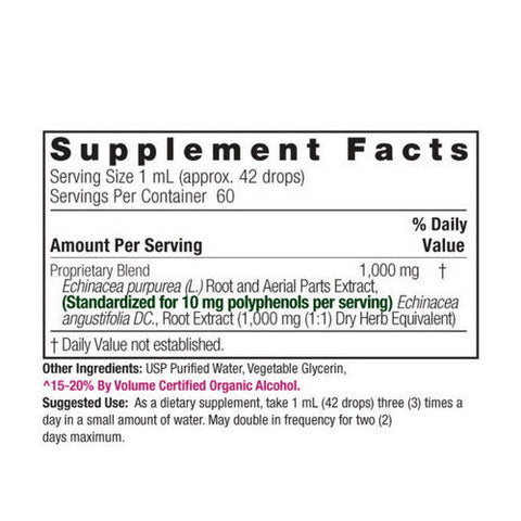 Nature's Answer, Echinacea Root Low Alcohol, 10 Mg, 2 Oz Nature's Answer