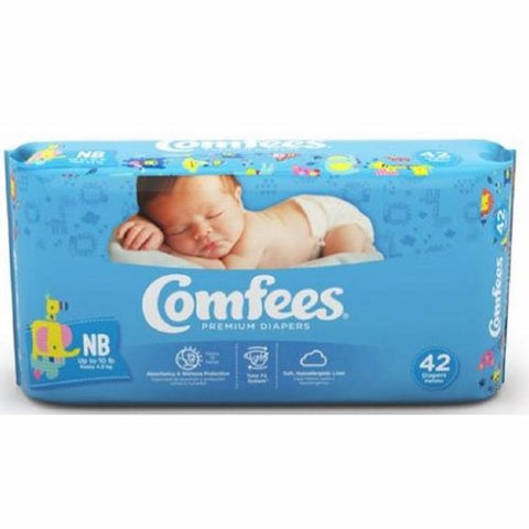 Attends, Baby Diaper Unisex Newborn Disposable Moderate Absorbency, Count of 42