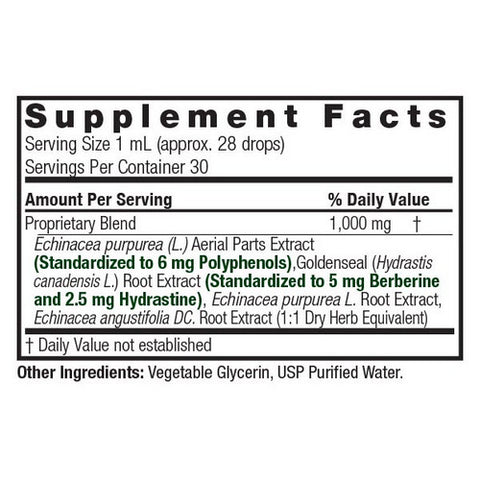 Nature's Answer, Echinacea-Goldenseal, ALCOHOL FREE, 1 OZ