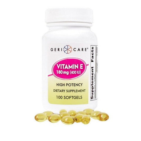 McKesson, Vitamin Supplement Geri-Care Vitamin E 400 IU Strength Softgel 100 per Bottle, 100 Count McKesson