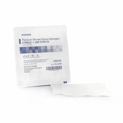 McKesson, Gauze Sponge 4 X 4 Inch 16-Ply Sterile 16-4276, Count of 1
