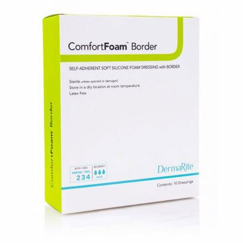 DermaRite, Silicone Foam Dressing, Box Of 5