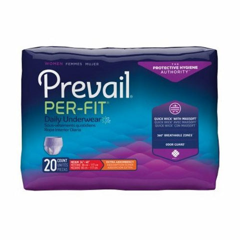 First Quality, Female Adult Absorbent UnderwearPull On Medium Disposable PFW-512, Count of 20