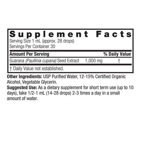 Nature's Answer, Guarana Seed Extract, 1000 Mg, 1 Oz Nature's Answer