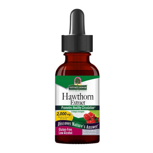 Nature's Answer, Hawthorn Berries Low Alcohol, 2000 Mg, 1 Oz