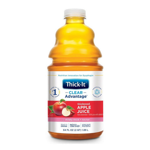 Thick-It, Thickened Beverage Thick-It  AquaCareH2O  64 oz. Container Bottle Apple Flavor Ready to Use Nectar C, 64 Oz