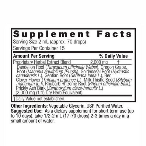 Nature's Answer, Liver Support Alcohol Free, 2000 Mg, 1 Oz Nature's Answer