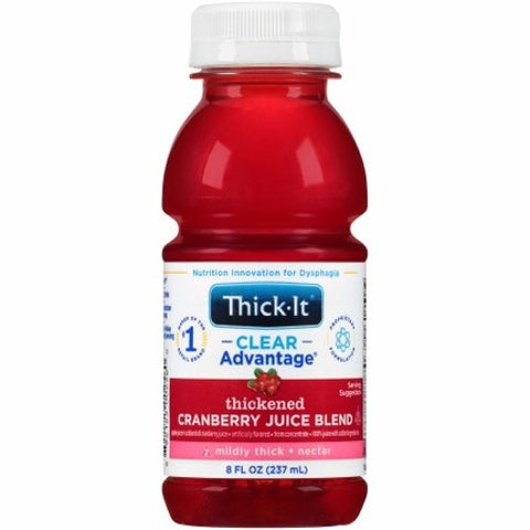 Kent Precision Foods, Thickened Beverage Thick-It  Clear Advantage Cranberry Flavor Ready to Use N, 8 Oz
