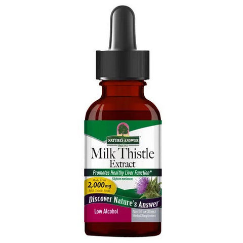 Nature's Answer, Milk Thistle, ORGANIC LOW ALCOHOL , 1 OZ